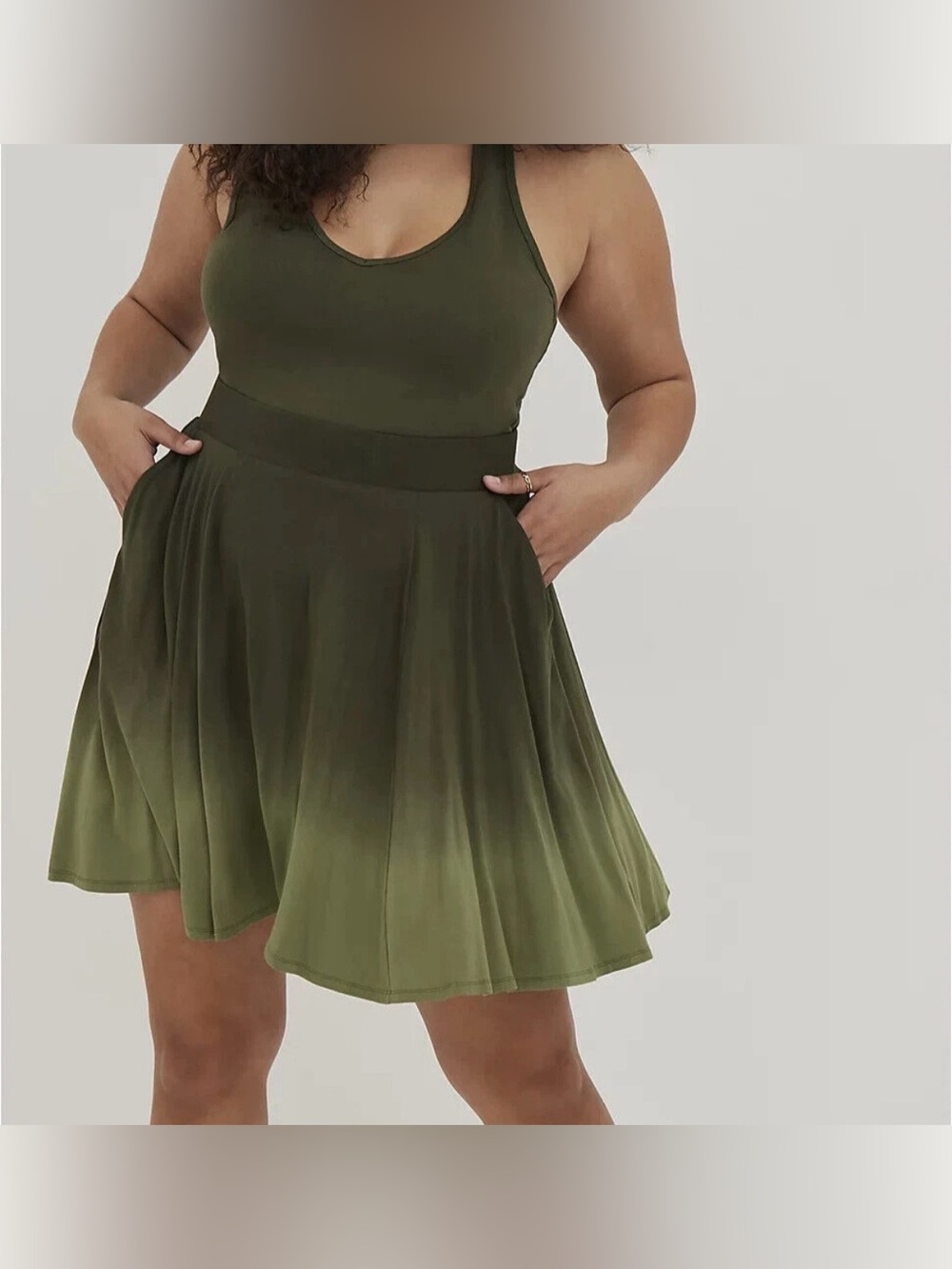 Torrid Super Soft Jersey Dip Dye Tiered Circle Mini Skirt